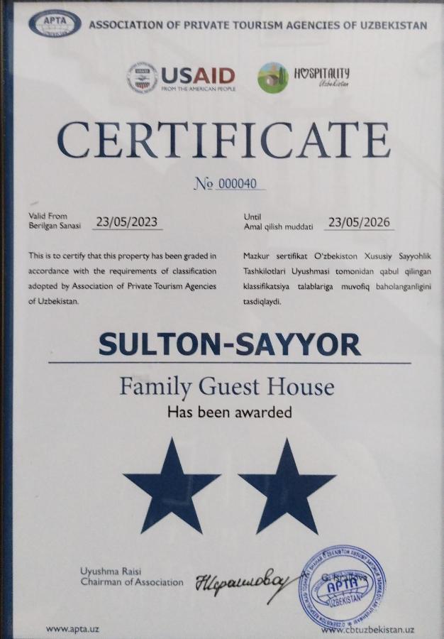 Sulton-Sayyor Hotel Khiva Kültér fotó